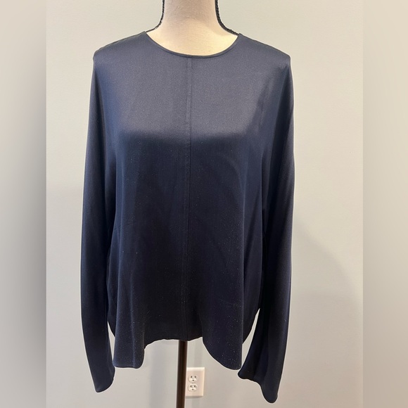 Vince Tops - Vince Crewneck Long Sleeve 100% Silk Blouse